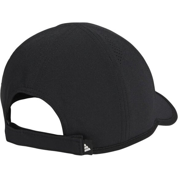 Men's Black/White Superlite Hat – Lightweight Athletic Running Cap for Workouts - Picture 4 of 7